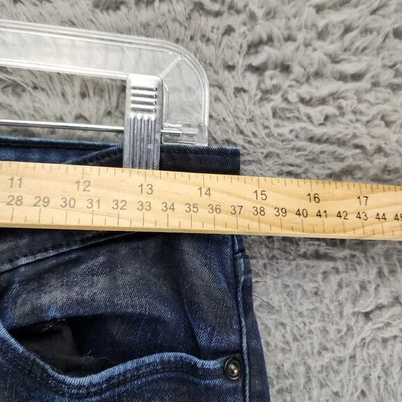 Levi's Jeans Womens 28 Dark Wash Stretch Mid Rise Demi Curve Skinny *GUC* - Picture 5 of 13